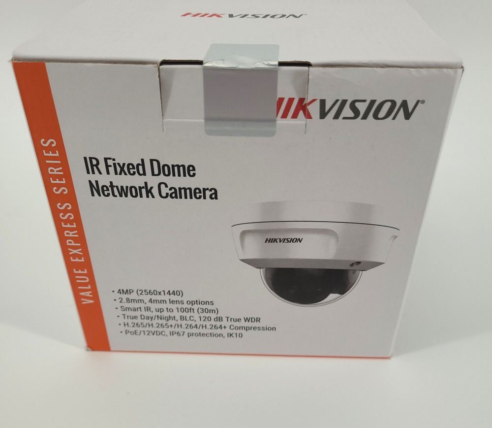 Hikvision ECI-D14F2 4MP IR Fixed Dome Network IP Security Camera 2.8mm PoE NIB